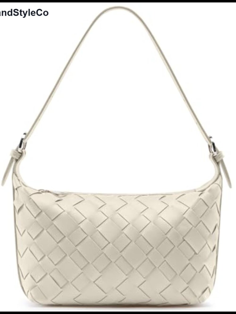 Faux Leather Woven Hobo Bag Tote Shoulder Crossbody Purse